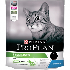 Pro Plan (Пурина Про план) Sterilised для взрослых стерилизованных кошек и кастрированных котов с кроликом