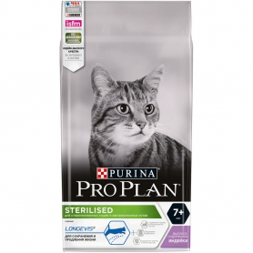 Pro Plan (Пурина Про план) Sterilised Senior 7+ для стерилизованных кошек старше 7 лет, с индейкой