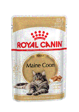 ROYAL CANIN MAINE COON ADULT (Роял Канин МЕЙН-КУН ЭДАЛТ для кошек, кусочки в соусе, 85 гр.)