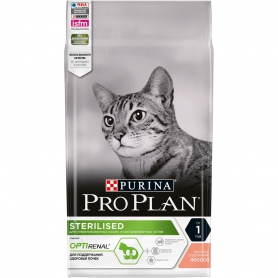 Pro Plan (Пурина Про план) Sterilised для взрослых стерилизованных кошек и кастрированных котов с лососем