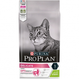 Pro Plan (Пурина Про план) Delicate для кошек с чувствительным пищеварением или с особыми предпочтениями, с ягненком