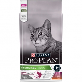 Pro Plan (Пурина Про план) Sterilised для взрослых стерилизованных кошек и кастрированных котов с уткой и печенью