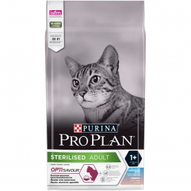Pro Plan (Пурина Про план) Sterilised для взрослых стерилизованных кошек и кастрированных котов треска и форель