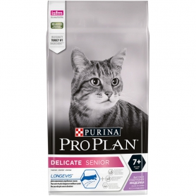 Pro Plan (Пурина Про план) Delicate Senior 7+ для кошек с чувствительным пищеварением старше 7 лет, с индейкой