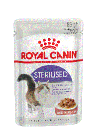 ROYAL CANIN STERILISED (Роял Канин СТЕРИЛАЙЗЕД для кошек кусочки в соусе, 85 гр.)