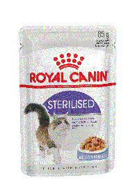 ROYAL CANIN STERILISED (Роял Канин СТЕРИЛАЙЗЕД для кошек кусочки в желе, 85 гр.)