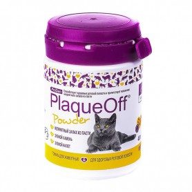 Плаг Офф средство для удаления зубного камня, гигиены полости рта кошек(ProDen PlaqueOff Powder Cat), фл. 40 г