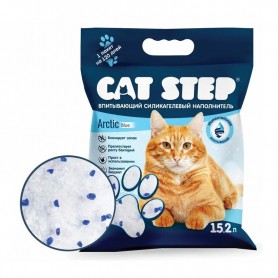CAT STEP Arctic Blue Наполнитель впитывающий силикагелевый 