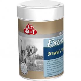 8 in 1 Excel Brewer’s Yeast Пивные дрожжи с чесноком для кошек и собак
